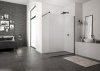 Ronal Sanswiss Easy Black Ścianka prysznicowa Walk-in 90x200 cm profile czarny mat szkło przezroczyste Aquaperle STR4P0900607